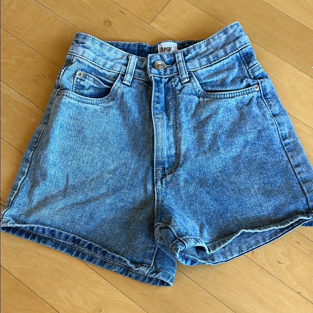 Princess Polly Blue Jean Shorts High-Waisted
